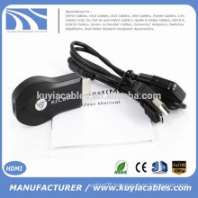 high quality 2015 Newest Arrival fasionable design ezCast ipush hdmi for TV air cast for phone